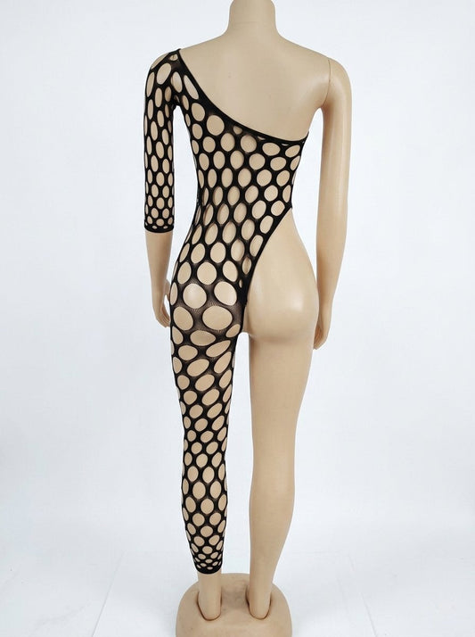 Rhinestone Fishnet Bodystocking