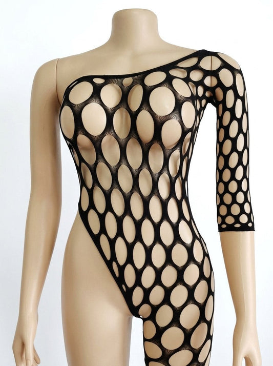Rhinestone Fishnet Bodystocking