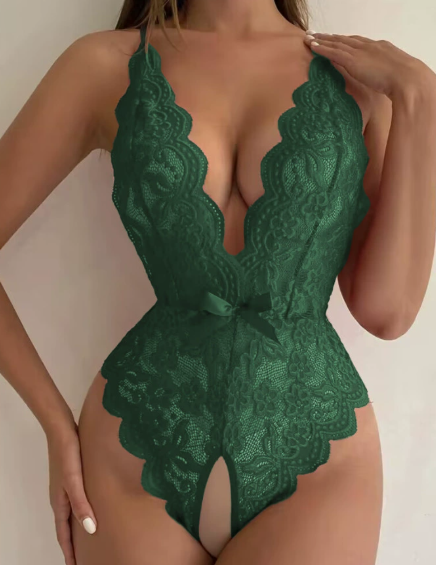 Wondering Why Crotchless Teddy