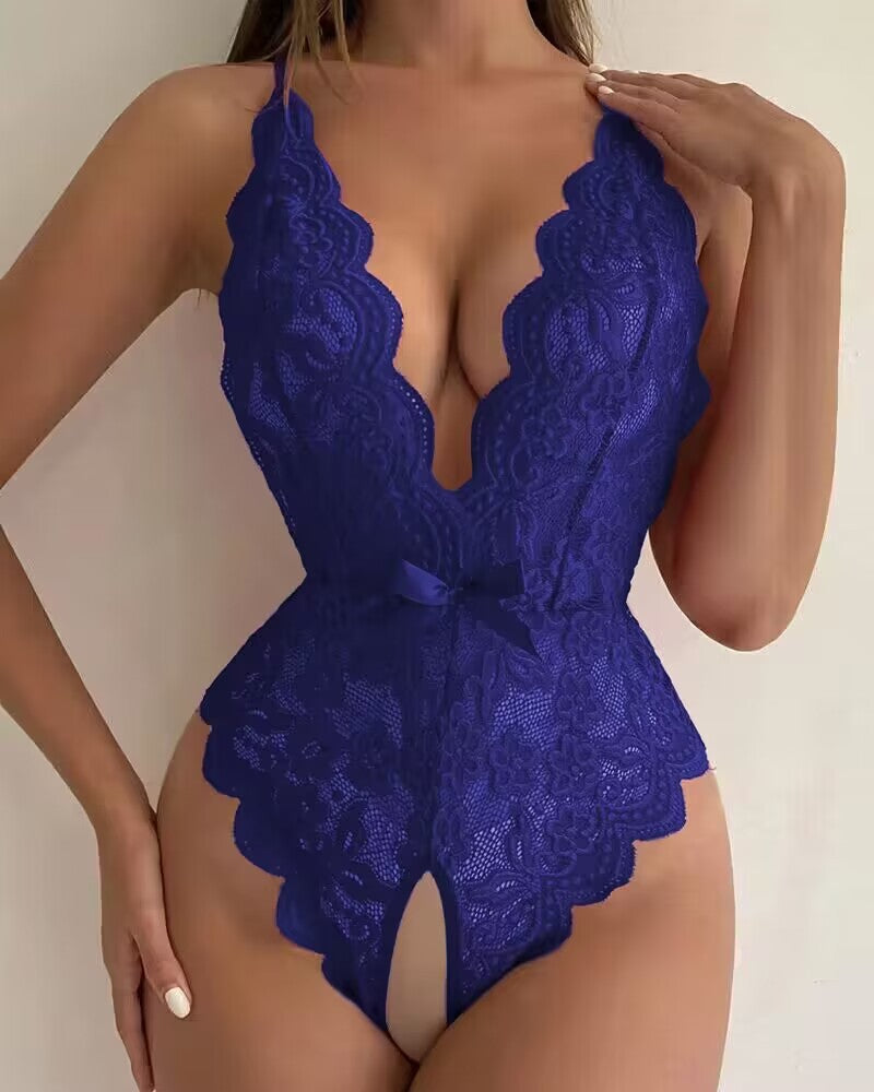 Wondering Why Crotchless Teddy