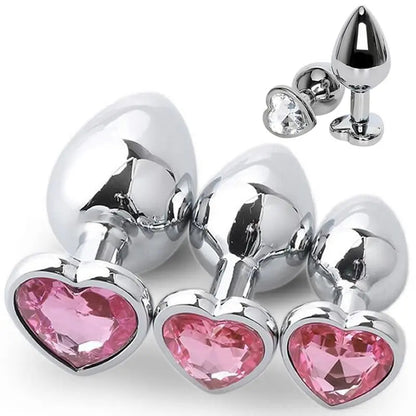 Heart Crystal Plug Set