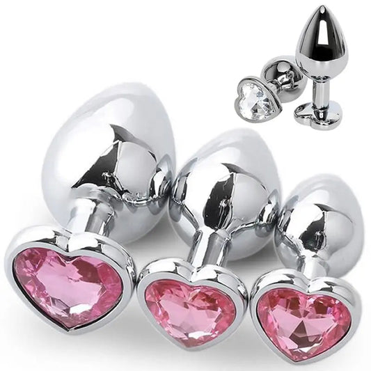 Heart Crystal Plug Set