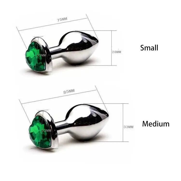 Heart Crystal Plug Set