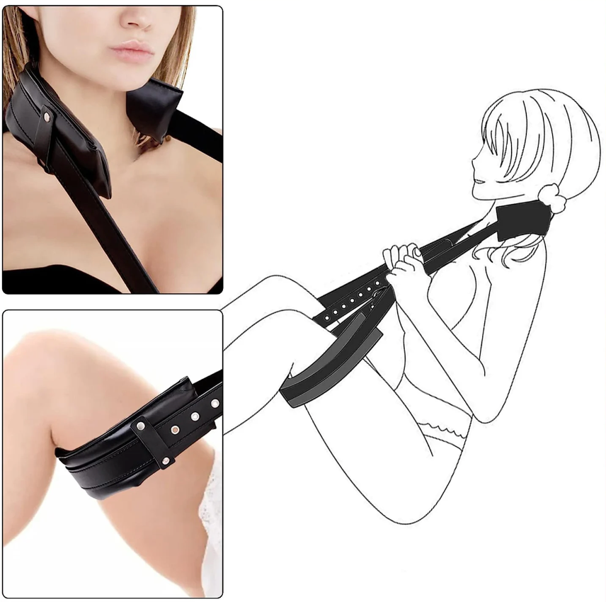 Padded Thigh Strap Restraint Set