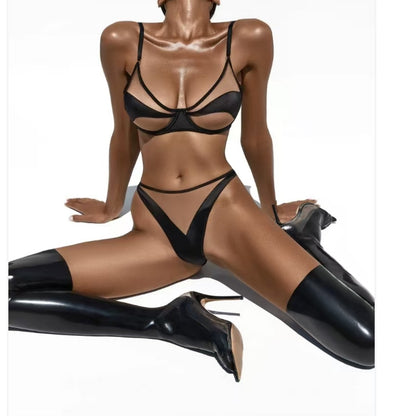 Strappy Cutout Bikini Set