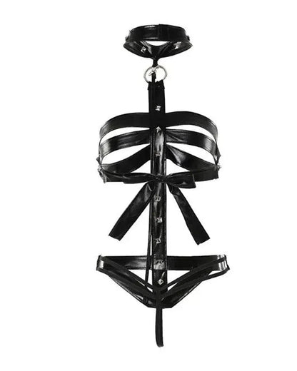 Studded Halter Harness Teddy